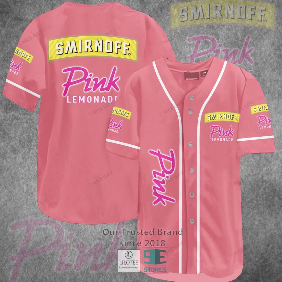 Smirnoff Pink Lemonade Baseball Jersey