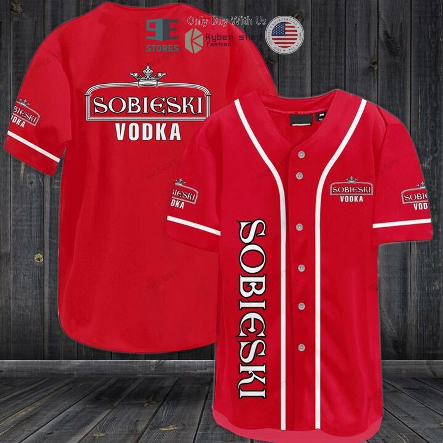 BEST Sobieski Vodka red Baseball Jersey