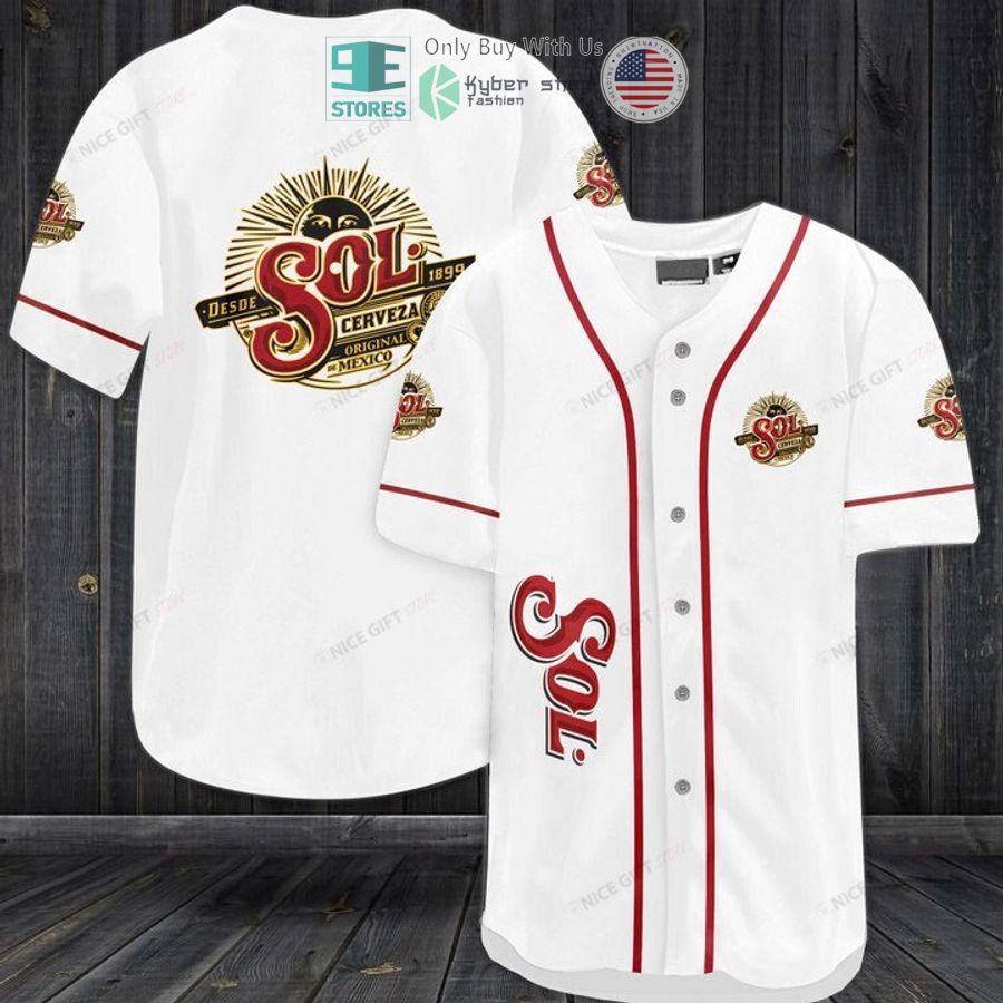BEST Sol logo white Baseball Jersey