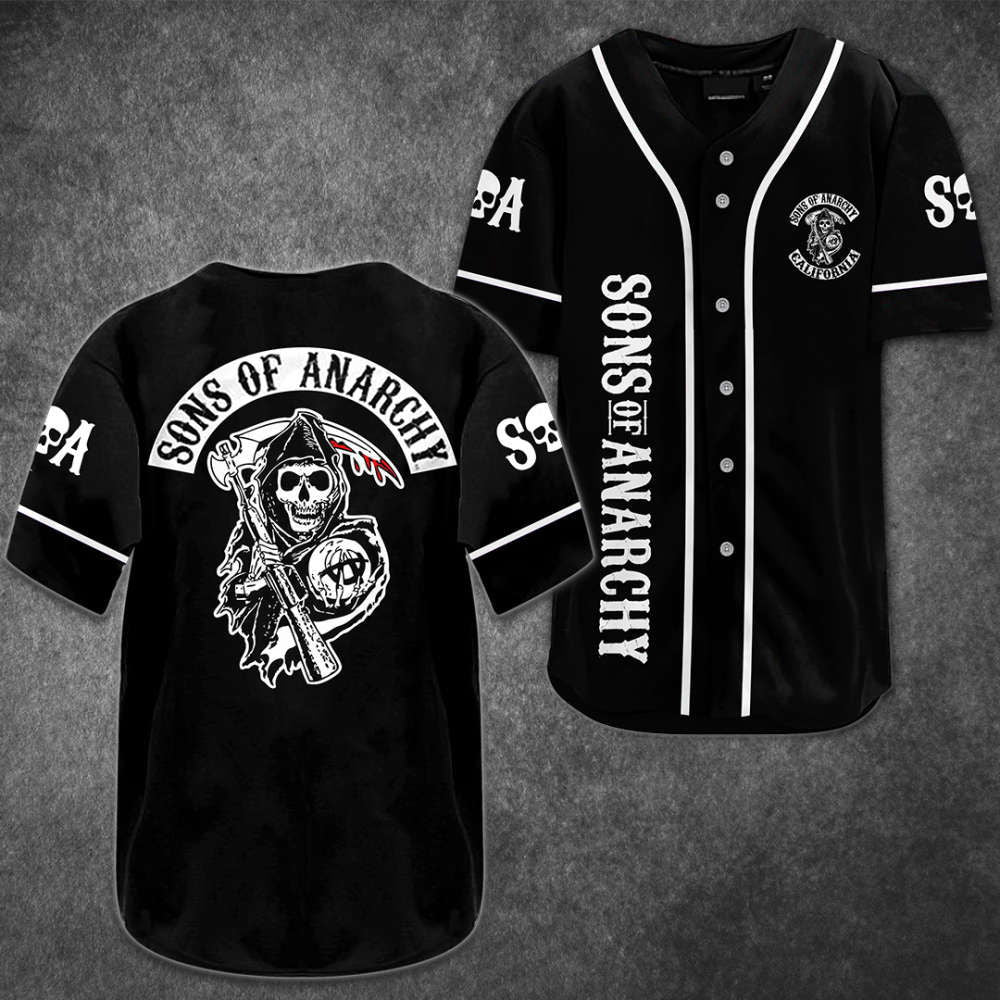 Sons of Anarchy Baseball Jersey: SOA0306L4KD - Authentic Design - Aopprinter T-Shirts, Hoodie, Sweatshirt (Image 2)