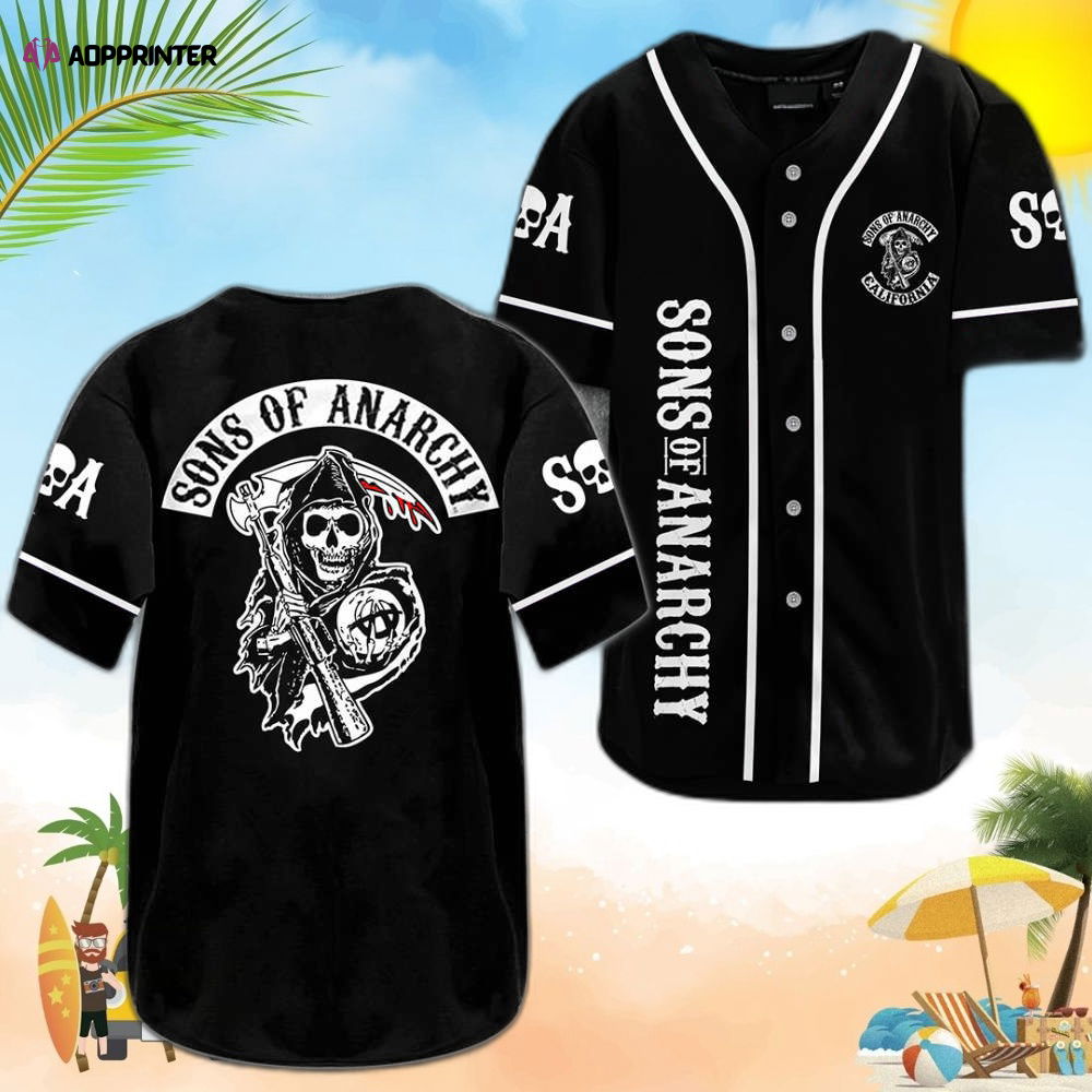 Sons of Anarchy Baseball Jersey: SOA0306L4KD - Authentic Design - Aopprinter T-Shirts, Hoodie, Sweatshirt (Image 1)