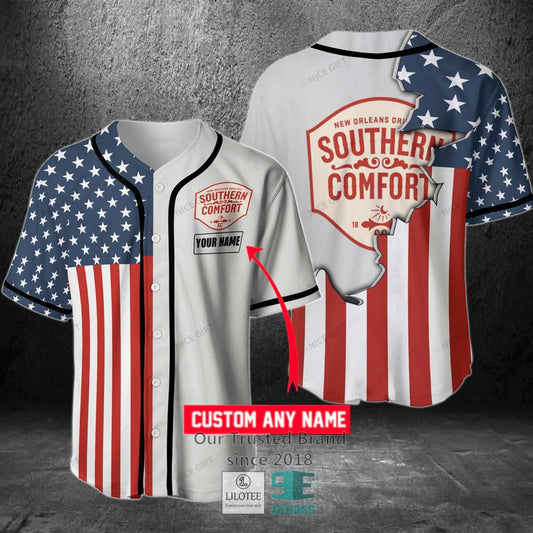 Southern Comfort Your Name US Flag Baseball Jersey