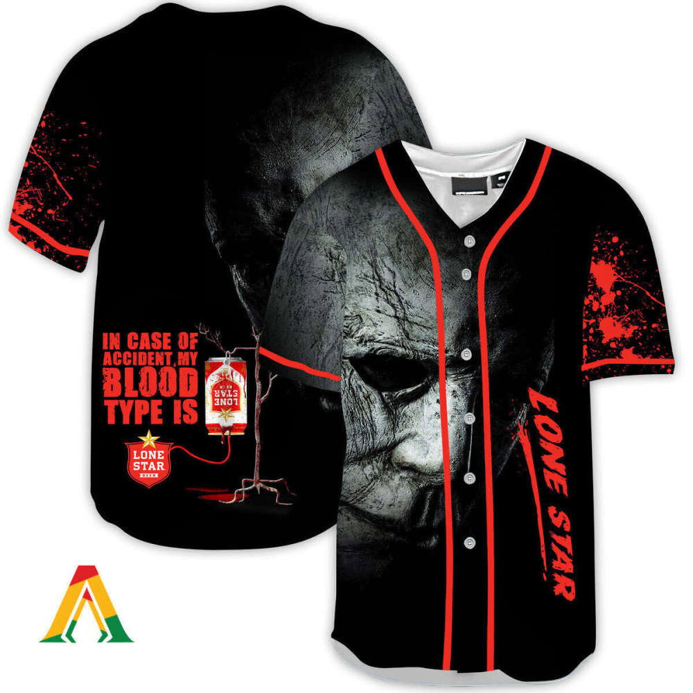 Spooktacular Halloween Horror Michael Myers Lone Star Baseball Jersey