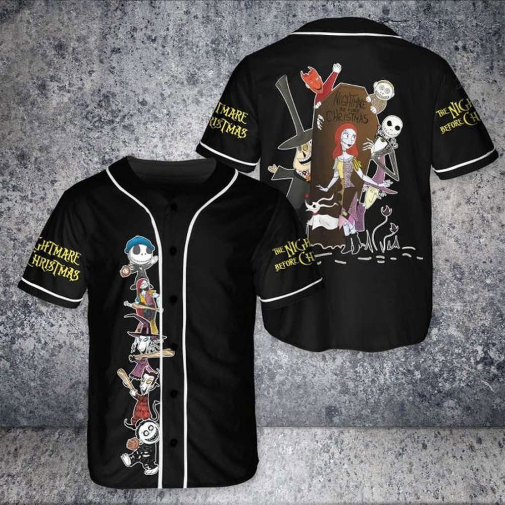 Spooktacular Jack Skellington Halloween Baseball Jersey – Limited Edition