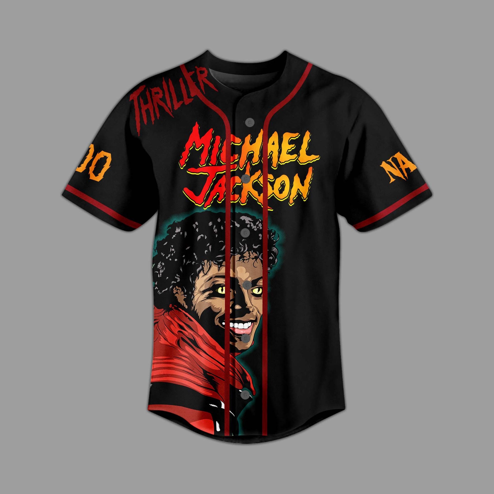 Spooky Michael Jackson Music Halloween Style Baseball Jersey T-Shirts, Hoodie, Sweatshirt | WearSparks.com (Image 3)
