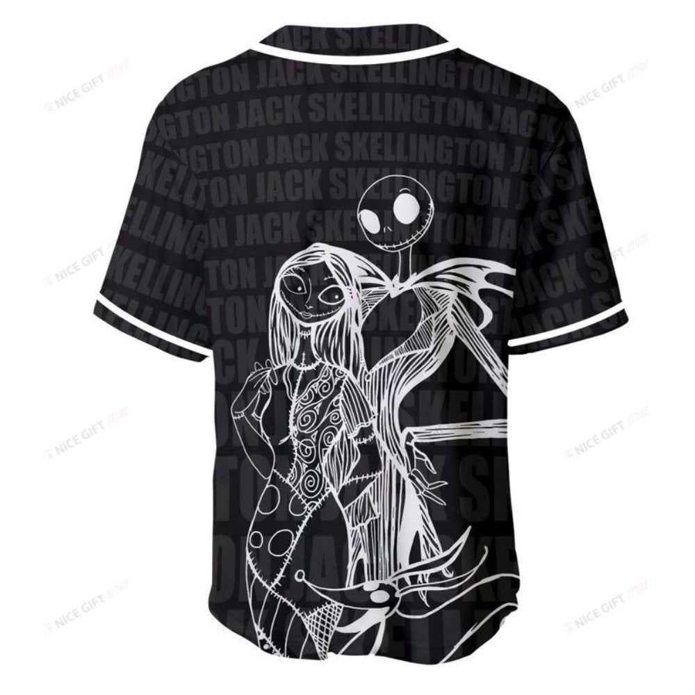 Spooky Style: Jack Skellington Baseball Jersey – The Nightmare Before Christmas