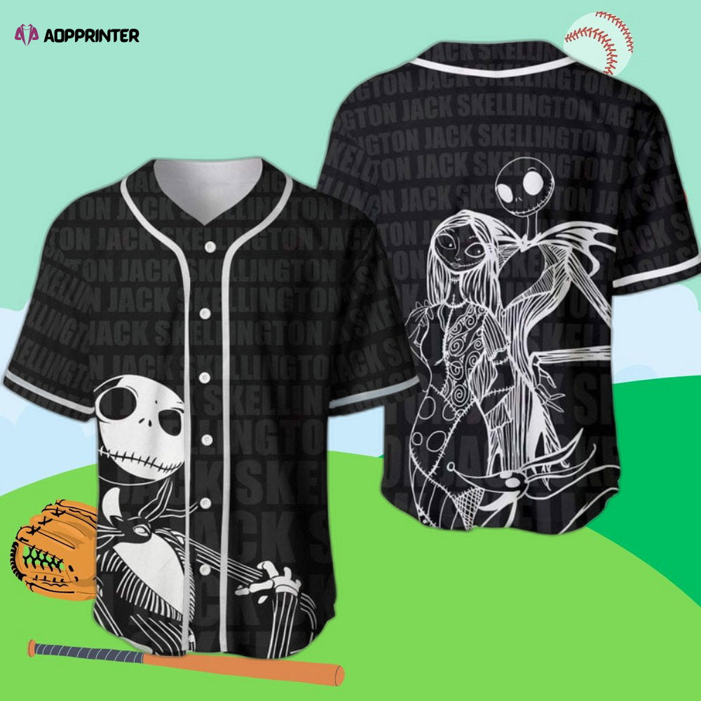 Spooky Style: Jack Skellington Baseball Jersey – The Nightmare Before Christmas