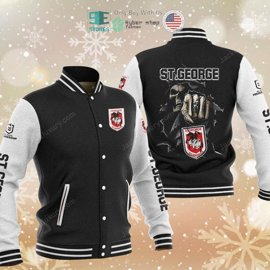 BEST St. George Illawarra Dragons Death Baseball Jacket