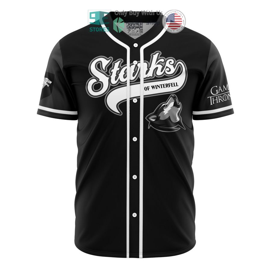 BEST Starks of Winterfell Black Game of Thrones Baseball Jersey