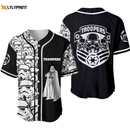 Stormtrooper White Black Baseball Jersey - Gift for Men Women - Gift for Men Women - lylyprint.com T-Shirts,... (Image 1)