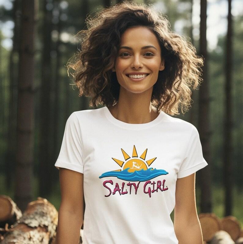 Beach theme shirt, Hoodie// Salty Girl // Surfer girl // style 03 Sweatshirt | WearSparks.com