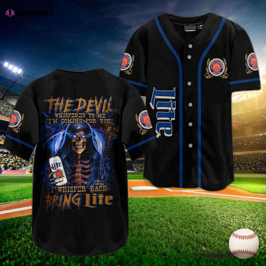 Stylish Devil Whisper Lite Beer Baseball Jersey: Lightweight Apparel for Beer Lovers