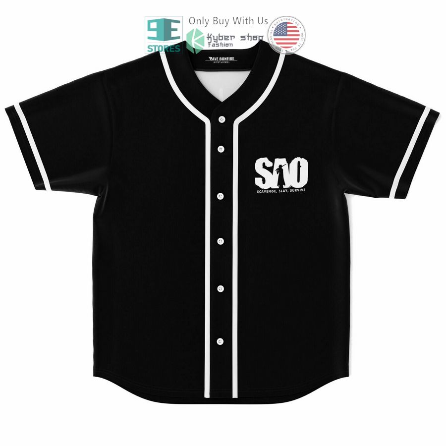 BEST Sword Art Online Scavenge Slay Survive Let's Stay Together Baseball Jersey