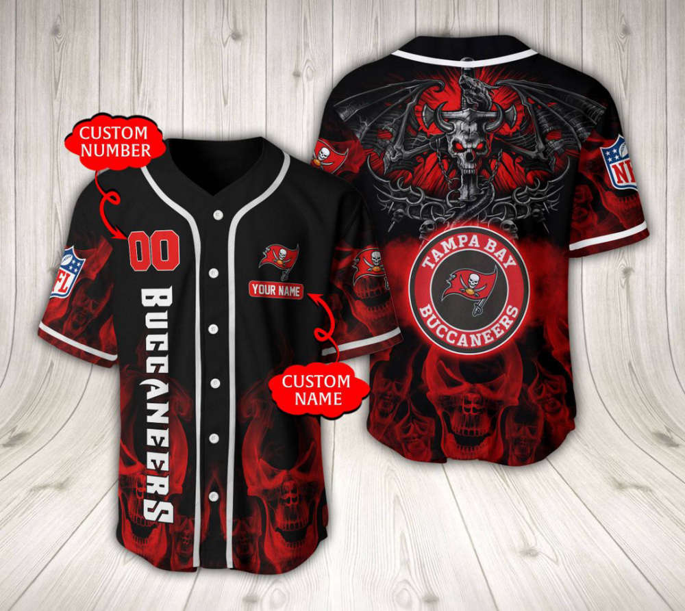 Tampa Bay Buccaneers Baseball Jersey Custom Name And Number Gift For Men Women - lylyprint.com T-Shirts,... (Image 2)