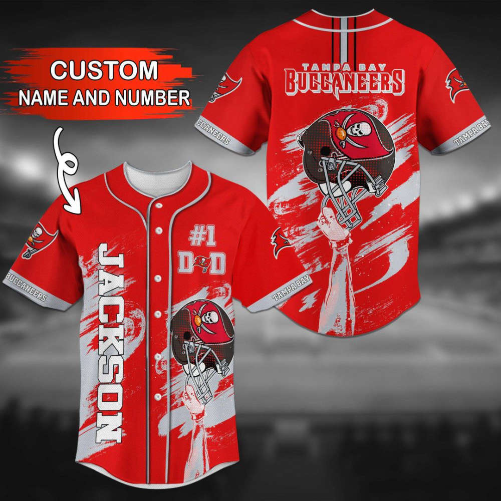 Tampa Bay Buccaneers Personalized Baseball Jersey - lylyprint.com T-Shirts, Hoodie, Sweatshirt | WearSparks.com (Image 2)