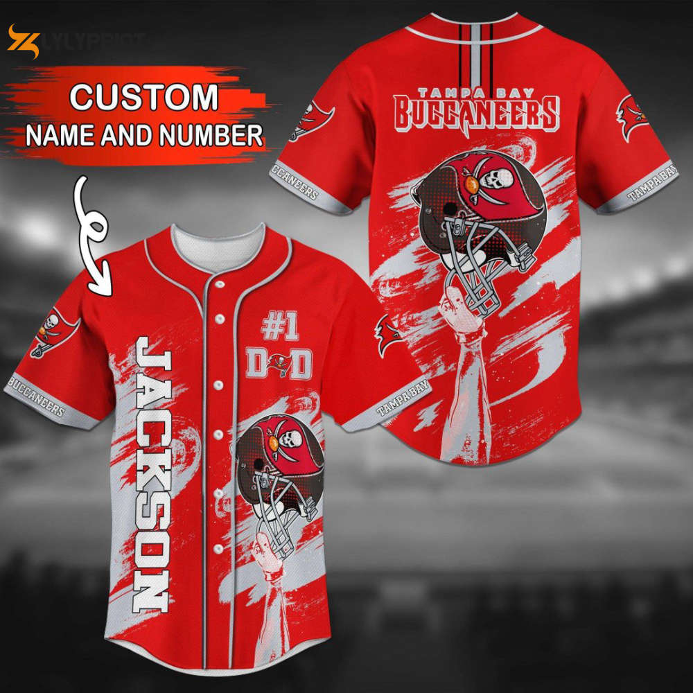 Tampa Bay Buccaneers Personalized Baseball Jersey - lylyprint.com T-Shirts, Hoodie, Sweatshirt | WearSparks.com (Image 1)