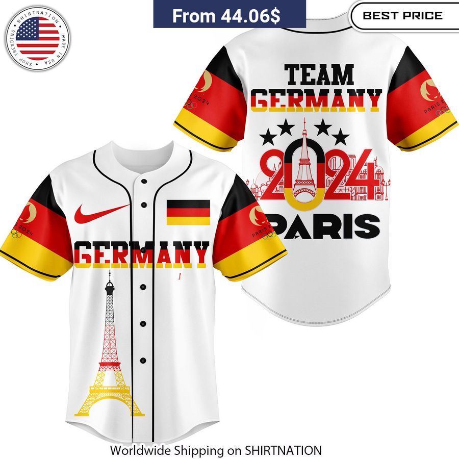 Team Germany Olympic Paris 2024 Baseball Jersey