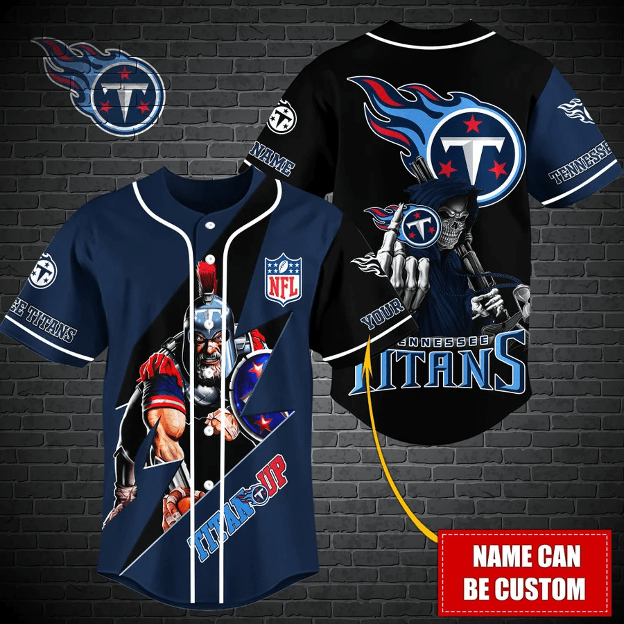 Tennessee Titans Personalized Baseball Jersey Fan Gifts - lylyprint.com T-Shirts, Hoodie, Sweatshirt (Image 2)