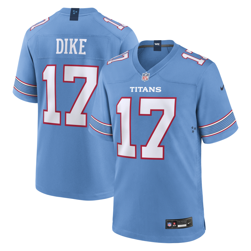 tennessee titans #17 chimere dike-light-blue