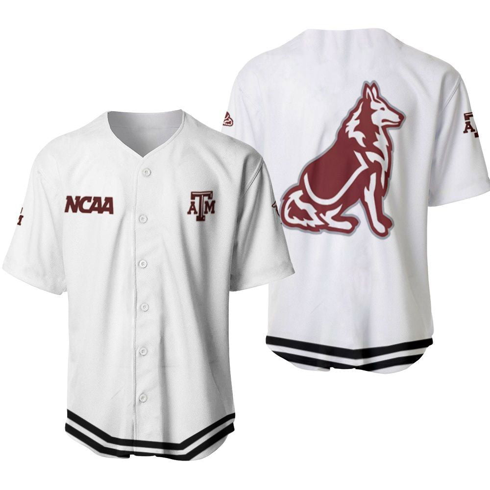 Texas Am Aggies Classic White With Mascot Gift For Texas Am Aggies Fans Baseball Jersey Gifts for Fans -... (Image 2)