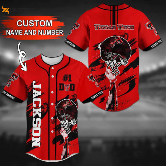 Texas Tech Red Raiders Personalized Baseball Jersey BJ0177 - lylyprint.com T-Shirts, Hoodie, Sweatshirt (Image 1)