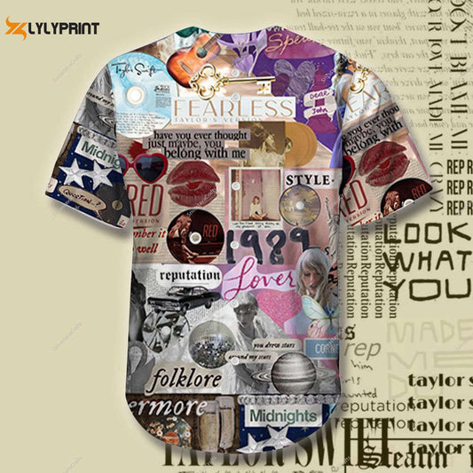 The Eras Tour Baseball Jersey, taylor version Jersey Shirt, Taylor Merch (Image 1)