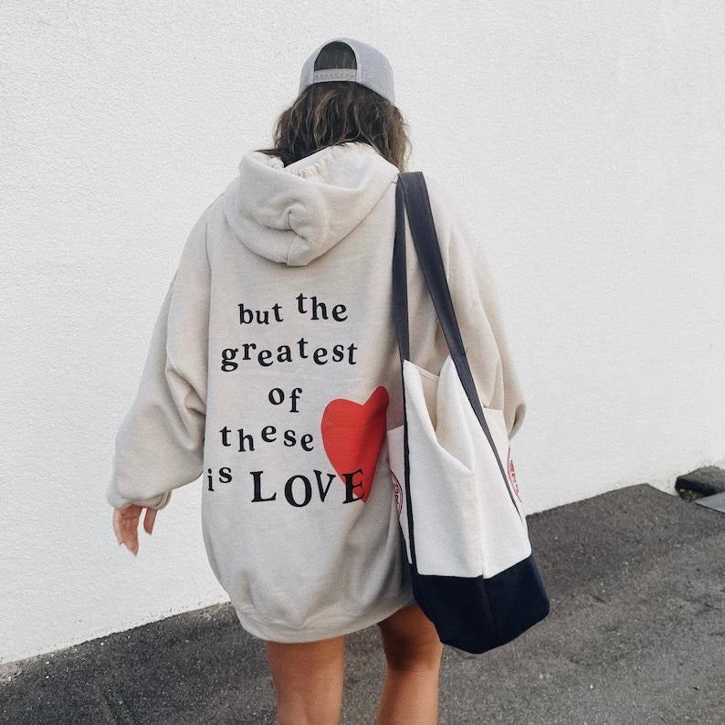 the greatest of these is love hoodie, Christian Shirt,Cross on Sleeve,Couples Gift   T-shirt, sweater and Hoodie Sweatshirt