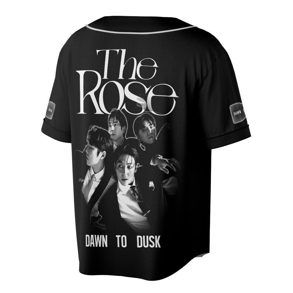 The Rose Kpop Baseball Jersey , Dawn To Dusk World Tour 2023 Baseball Jersey For Men Women - lylyprint.com... (Image 2)