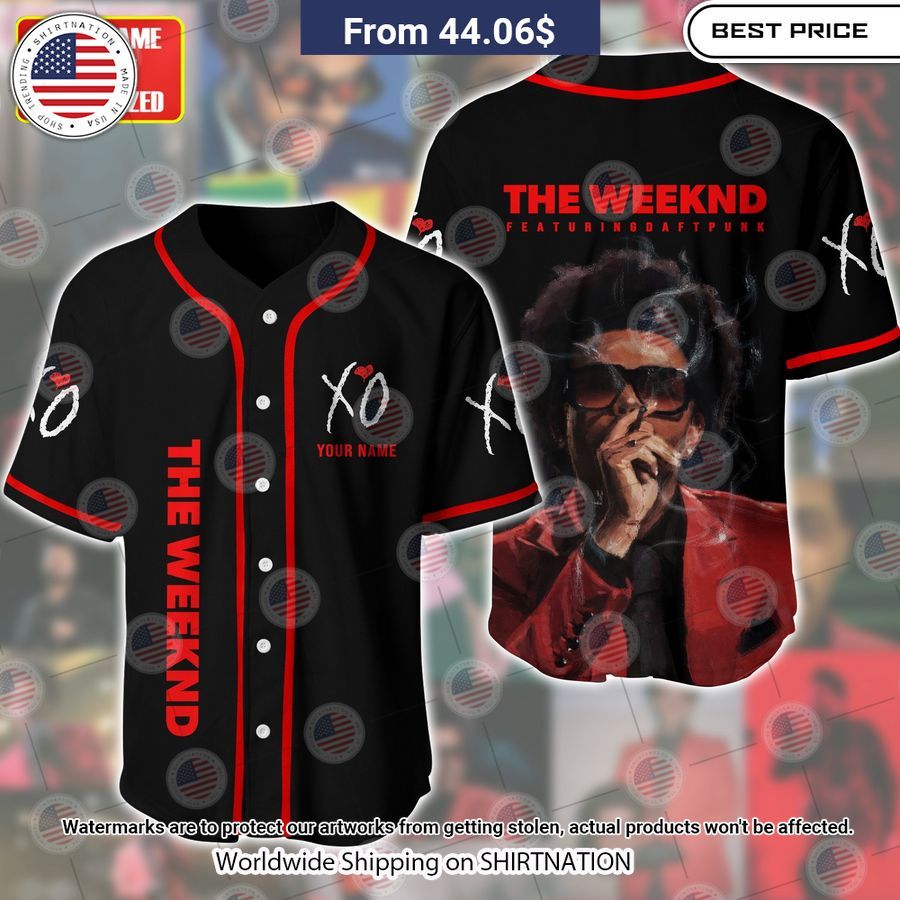 The Weeknd featuring Daft Punk Baseball Jersey