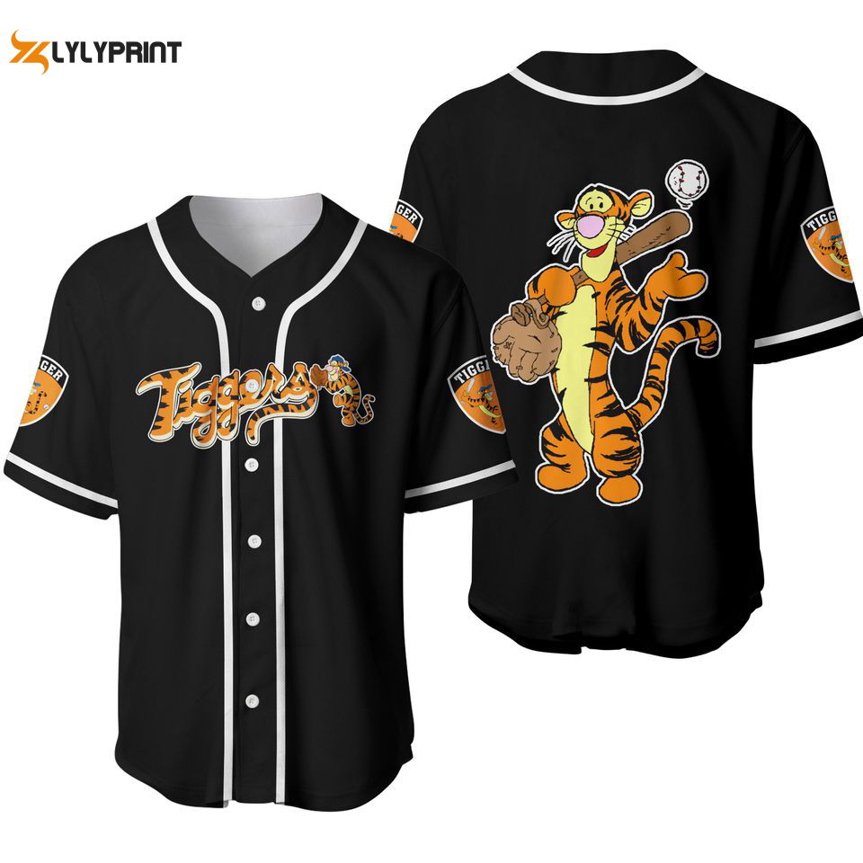 Tigger Winnie Pooh Baseball Jersey Shirt - lylyprint.com Hoodie, Sweatshirt | WearSparks.com (Image 1)