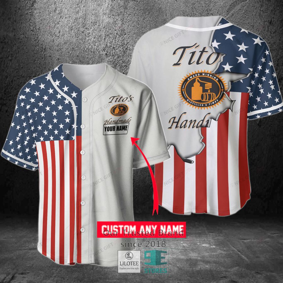 Tito S Handmade Vodka Your Name Baseball Jersey