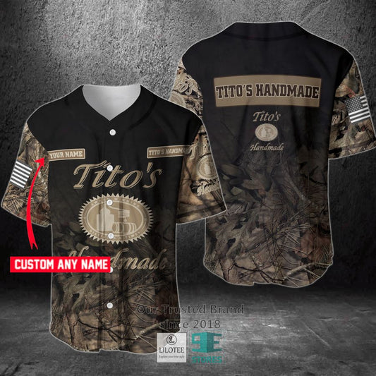 Tito S Handmade Vodka Your Name Hunting Baseball Jersey