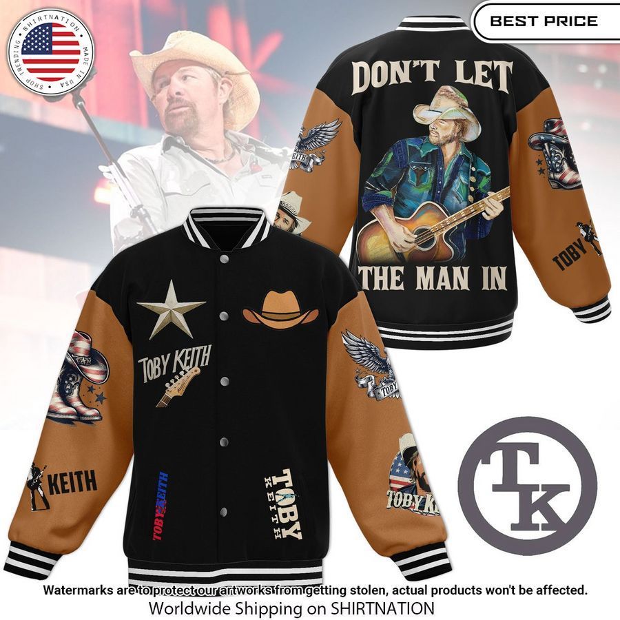 Toby Keith Don't Let The Man In Baseball Jacket