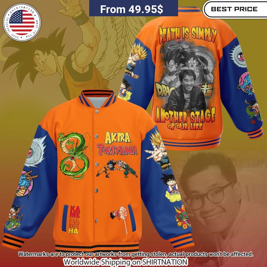 Toriyama Akira Death is simply Baseball Jacket