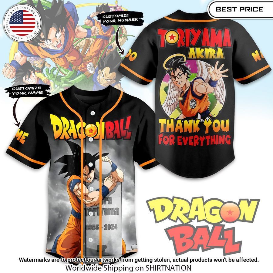 Toriyama Akira Thank You For The Memories Custom baseball Jersey