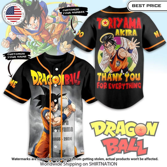 Toriyama Akira Thank You For The Memories Custom baseball Jersey