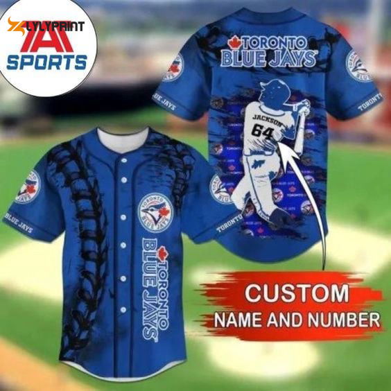 Toronto Blue Jays Baseball Jersey BJ0006 - lylyprint.com T-Shirts, Hoodie, Sweatshirt | WearSparks.com (Image 1)