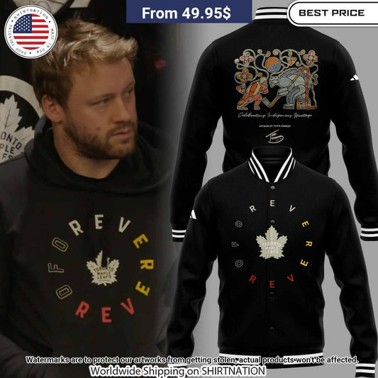 Toronto Maple Leafs Forever Indigenous Celebration William Nylander Baseball Jacket