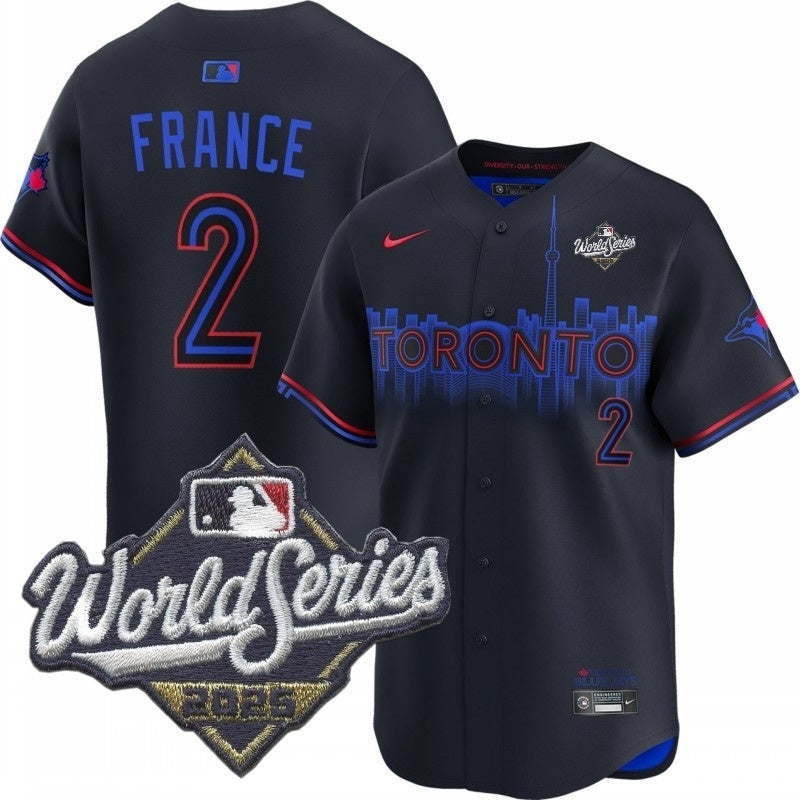 toronto blue jays #2 ty france city connect limited