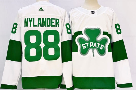 toronto maple leafs #88 william nylander white st patricks authentic jersey