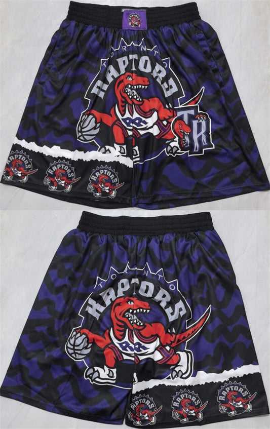 toronto raptors black shorts (run small)