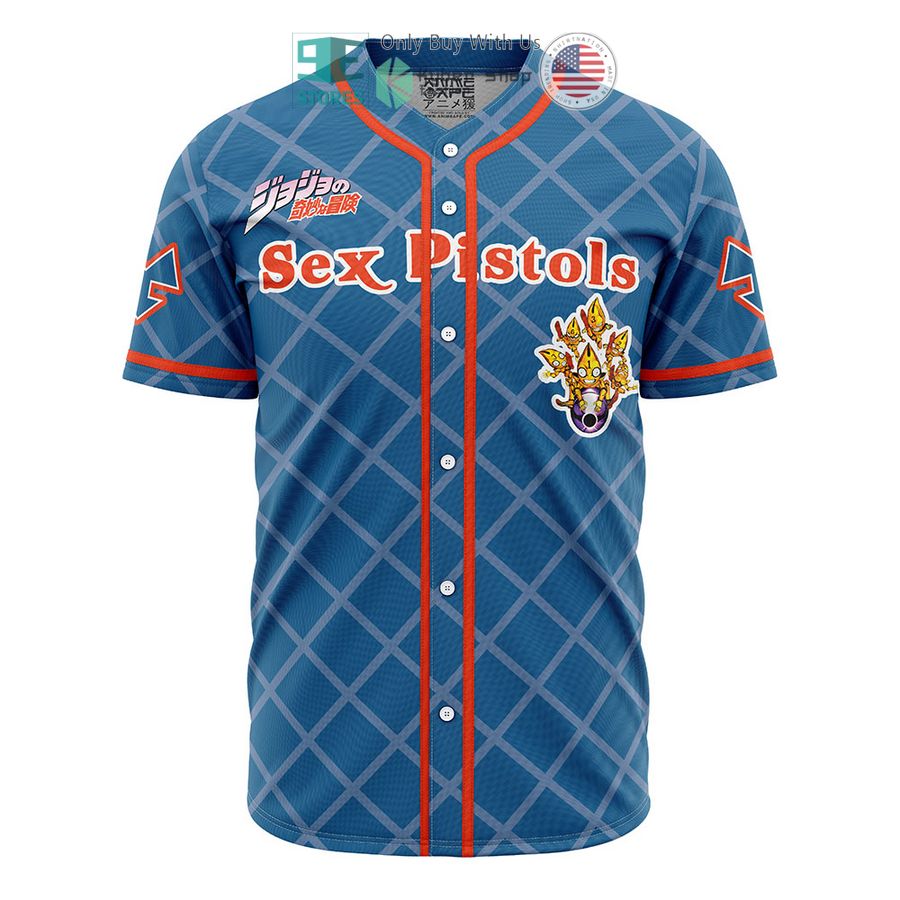 BEST Trippy Guido Mista Six Bullets Jojo's Bizarre Adventure Baseball Jersey