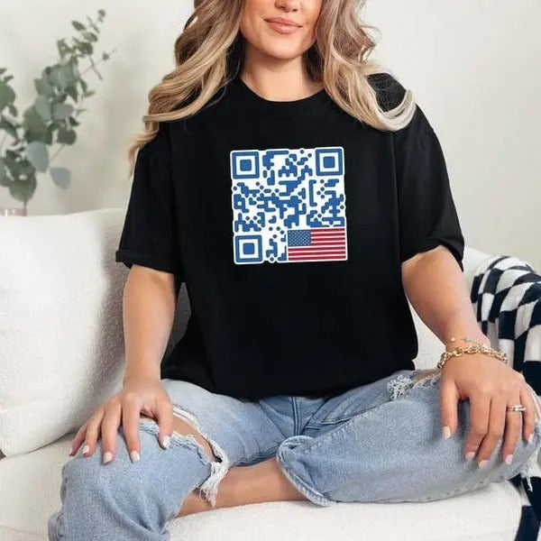 Trump Dance QR Code  sweatshirt/hoodie/tshirt, Red Cap Sweatshirt, Republican Tee, Trump MAGA Shirt, Trump Shirt,...