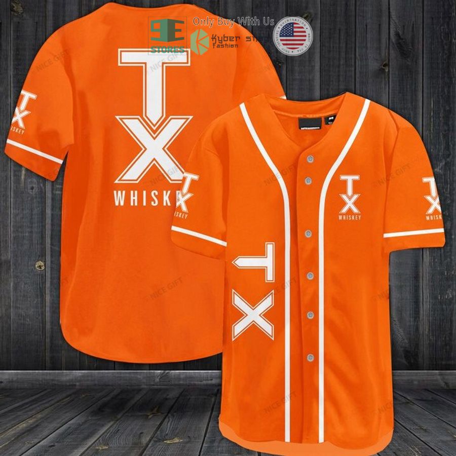 BEST TX Whiskeys logo orange Baseball Jersey