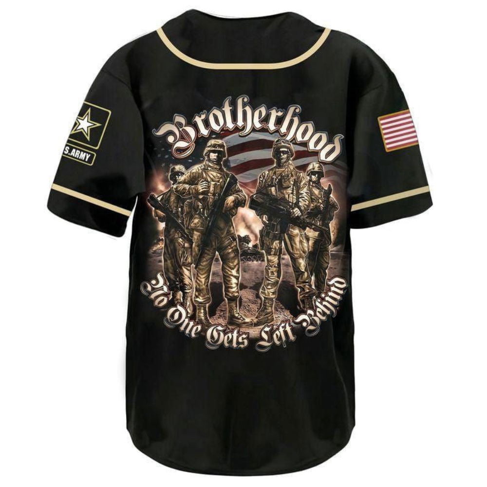U S Army Brotherhood Baseball Jersey: Patriotic & Stylish Military Apparel - Aopprinter T-Shirts, Hoodie,... (Image 4)