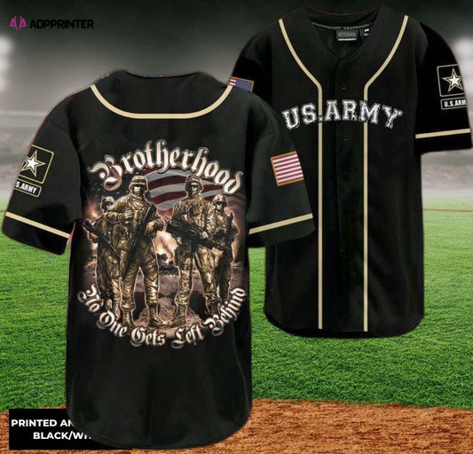 U S Army Brotherhood Baseball Jersey: Patriotic & Stylish Military Apparel