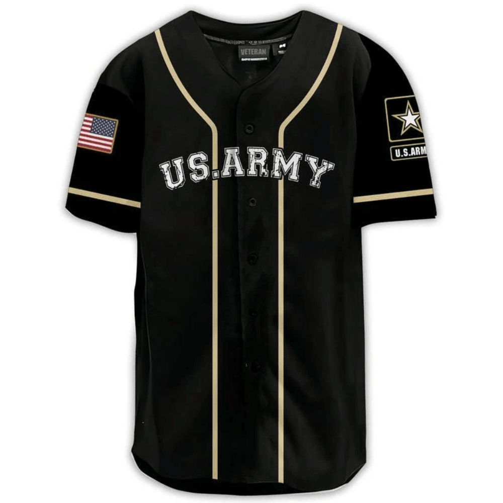 U S Army Brotherhood Baseball Jersey: Patriotic & Stylish Military Apparel