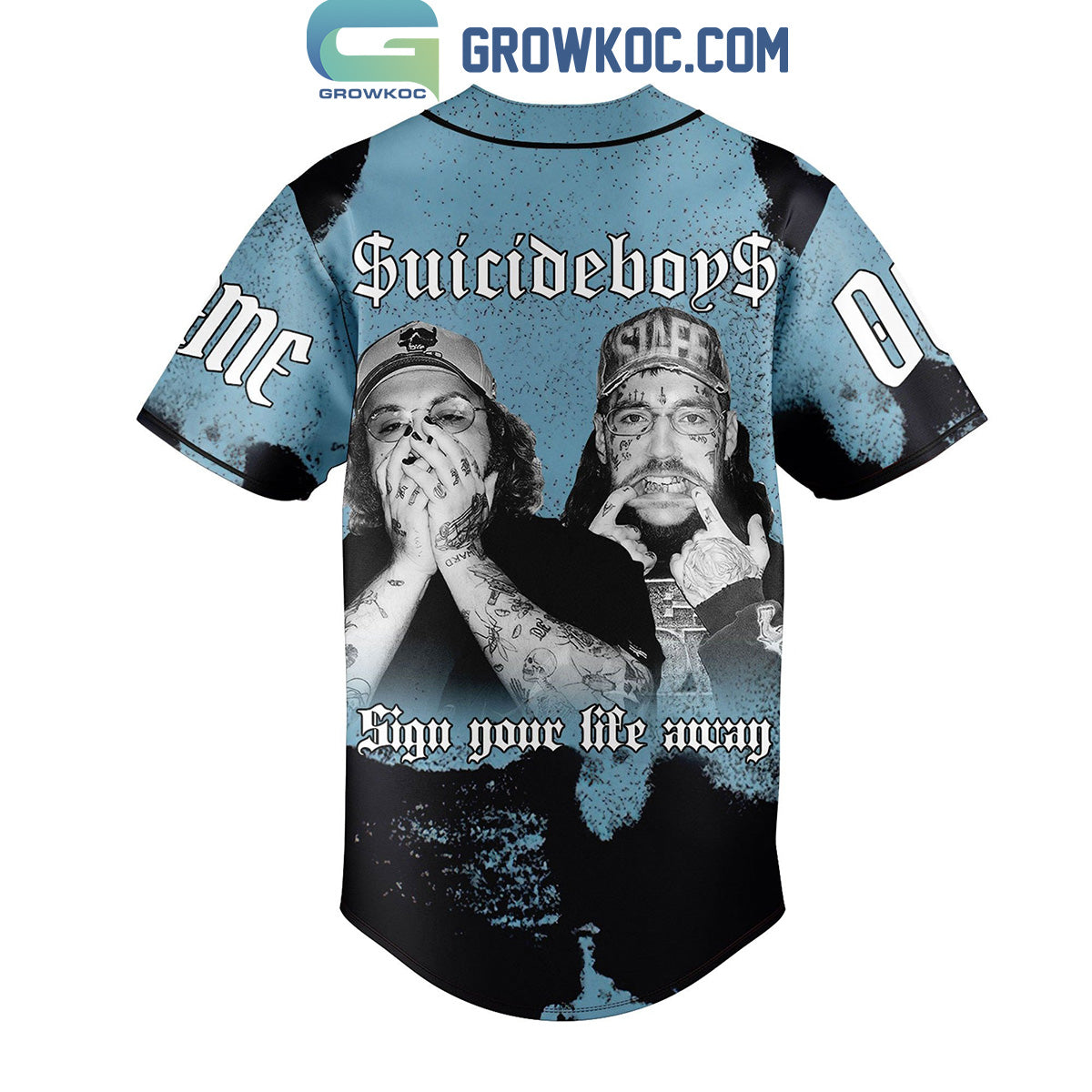 Suicideboys Greyday Sign Your Life Away Personalized Baseball Jersey