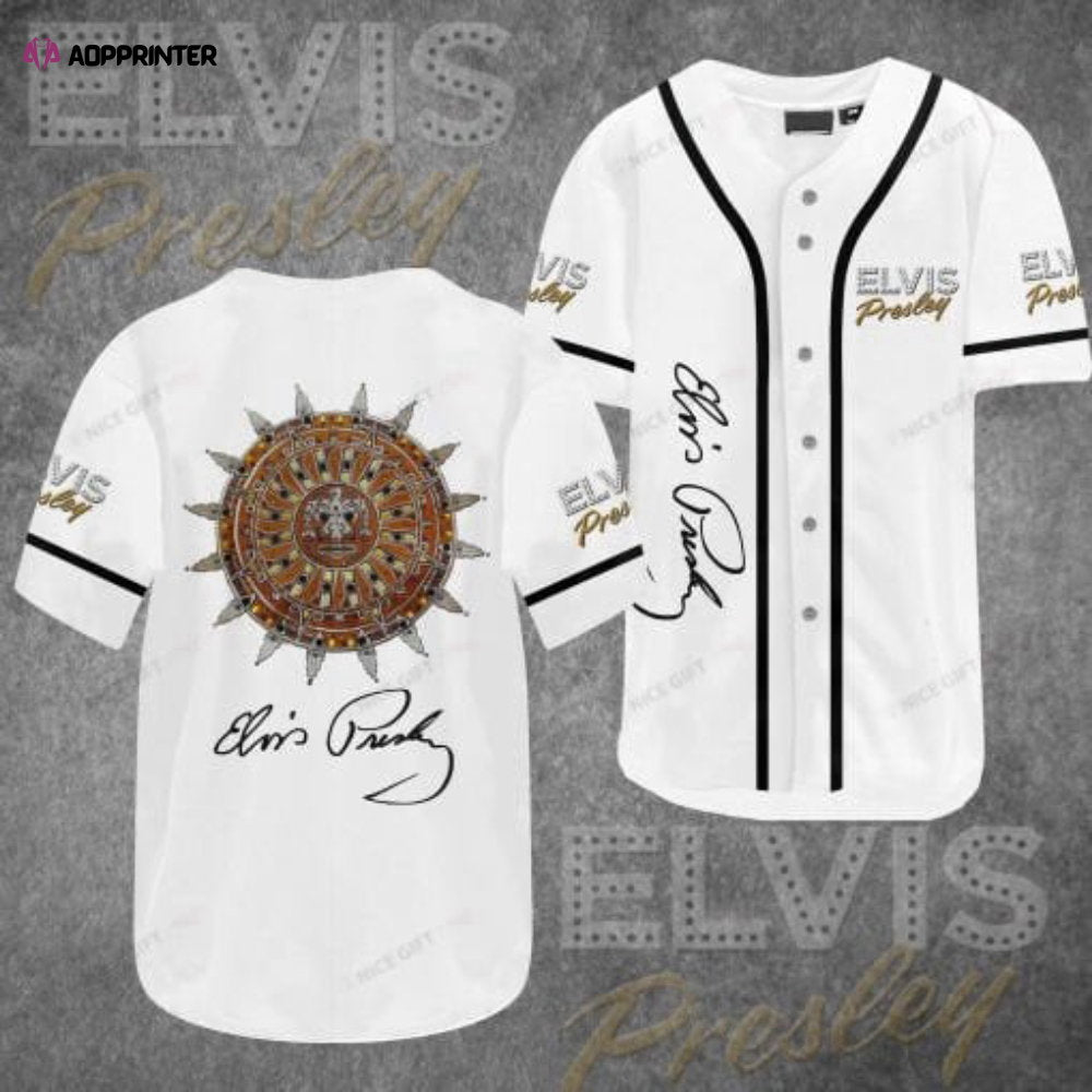 Unique Elvis Presley Baseball Jersey – Authentic 3D Print