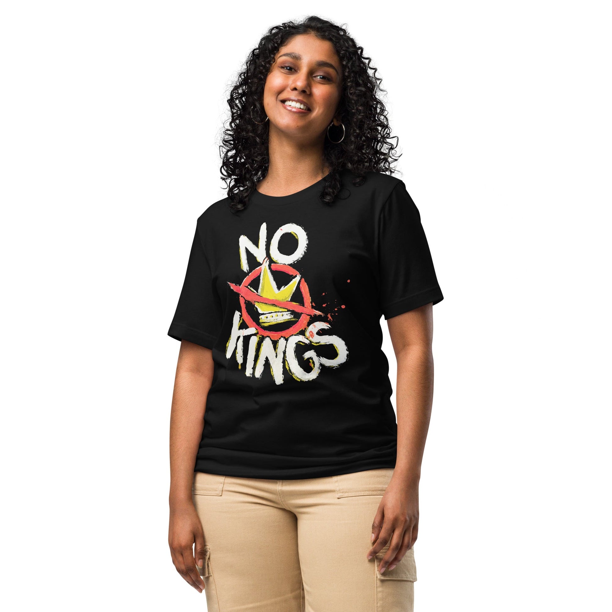 "No Kings" 100%Made in USA- Unisex t-shirt Hoodie, Sweatshirt | WearSparks.com (Image 5)